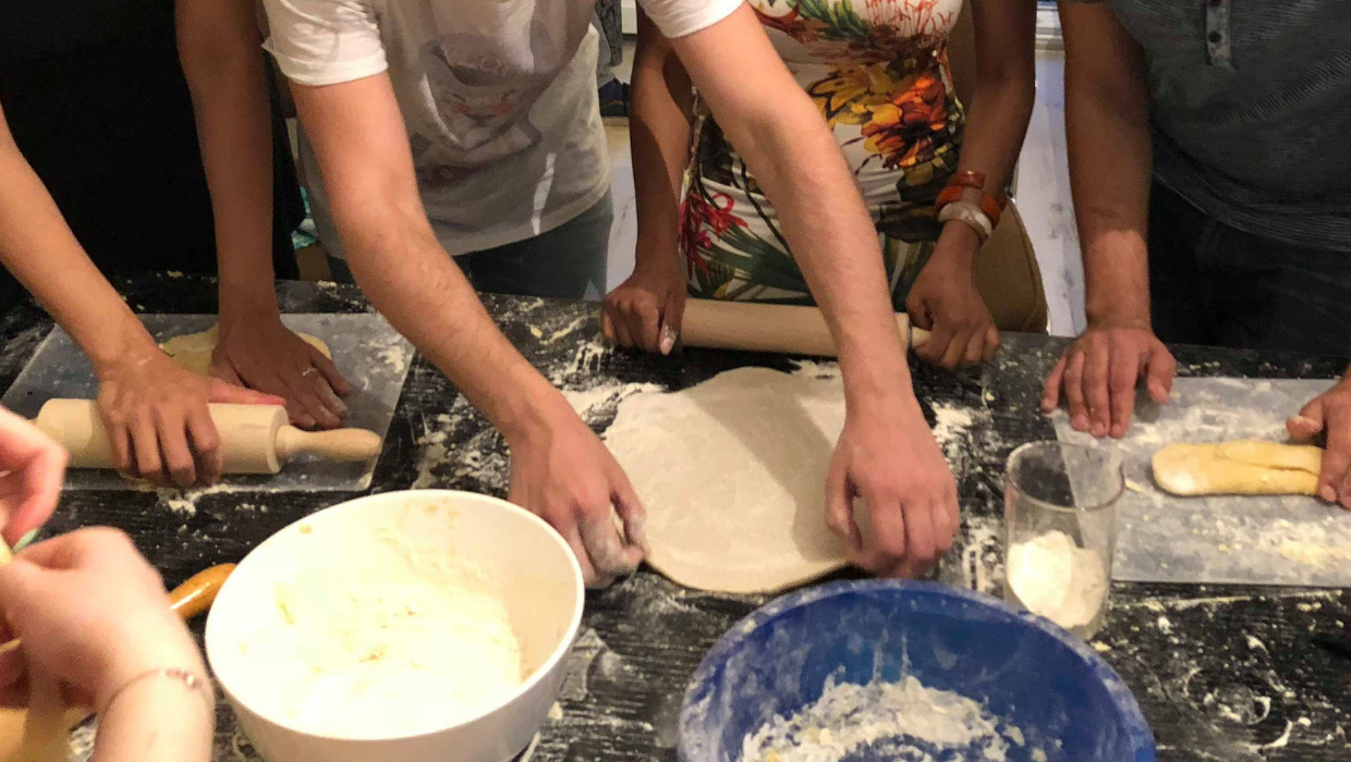 communication and connection through making homemade pasta